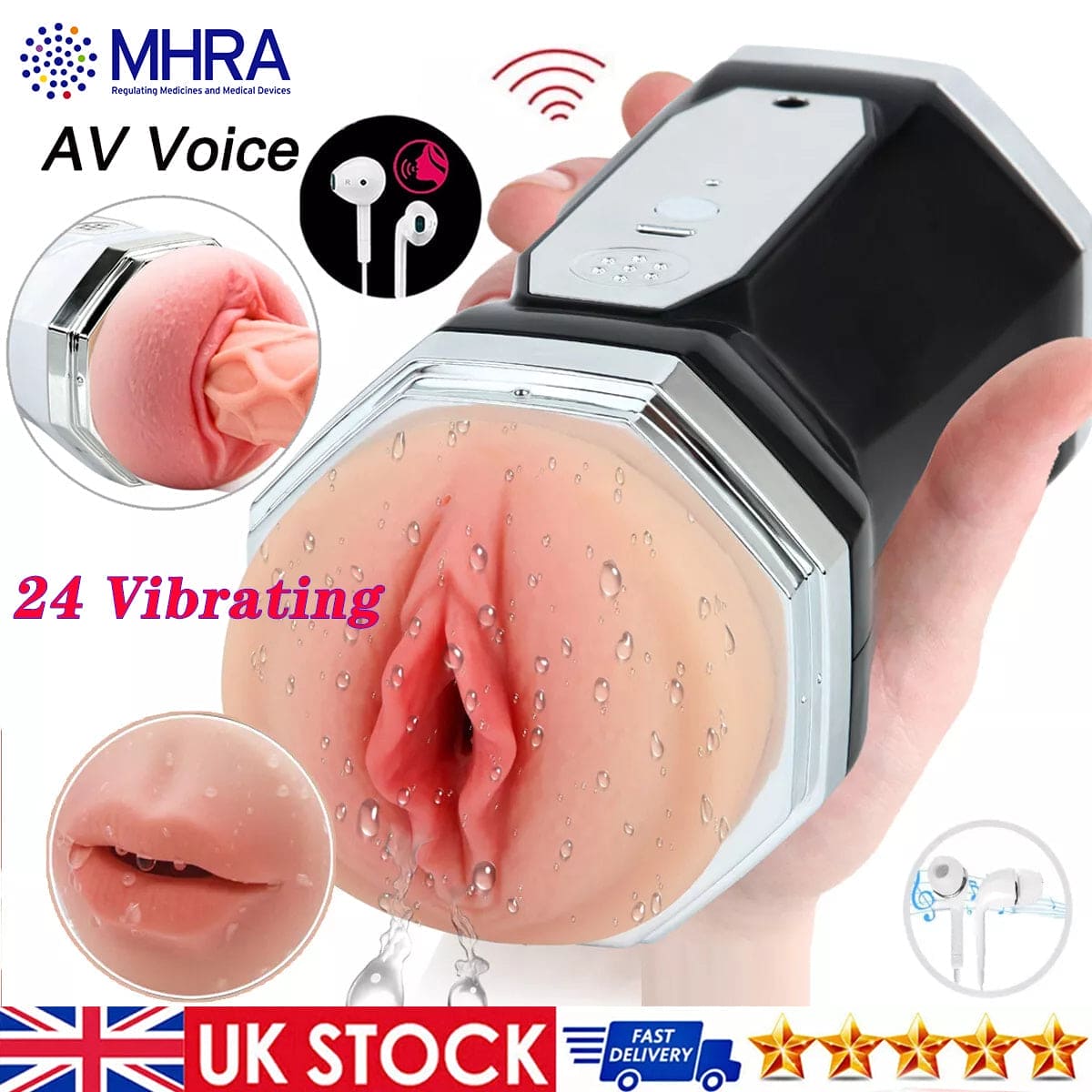 Automatic Handsfree Male Masturbator Cup Stroker Pocket Pussy for Men Sex Toy