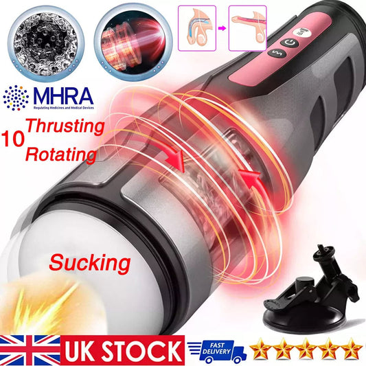 Male Masturbators Automatic HandsFree Telescopic Cup Sucking Stroker Men Sex Toy