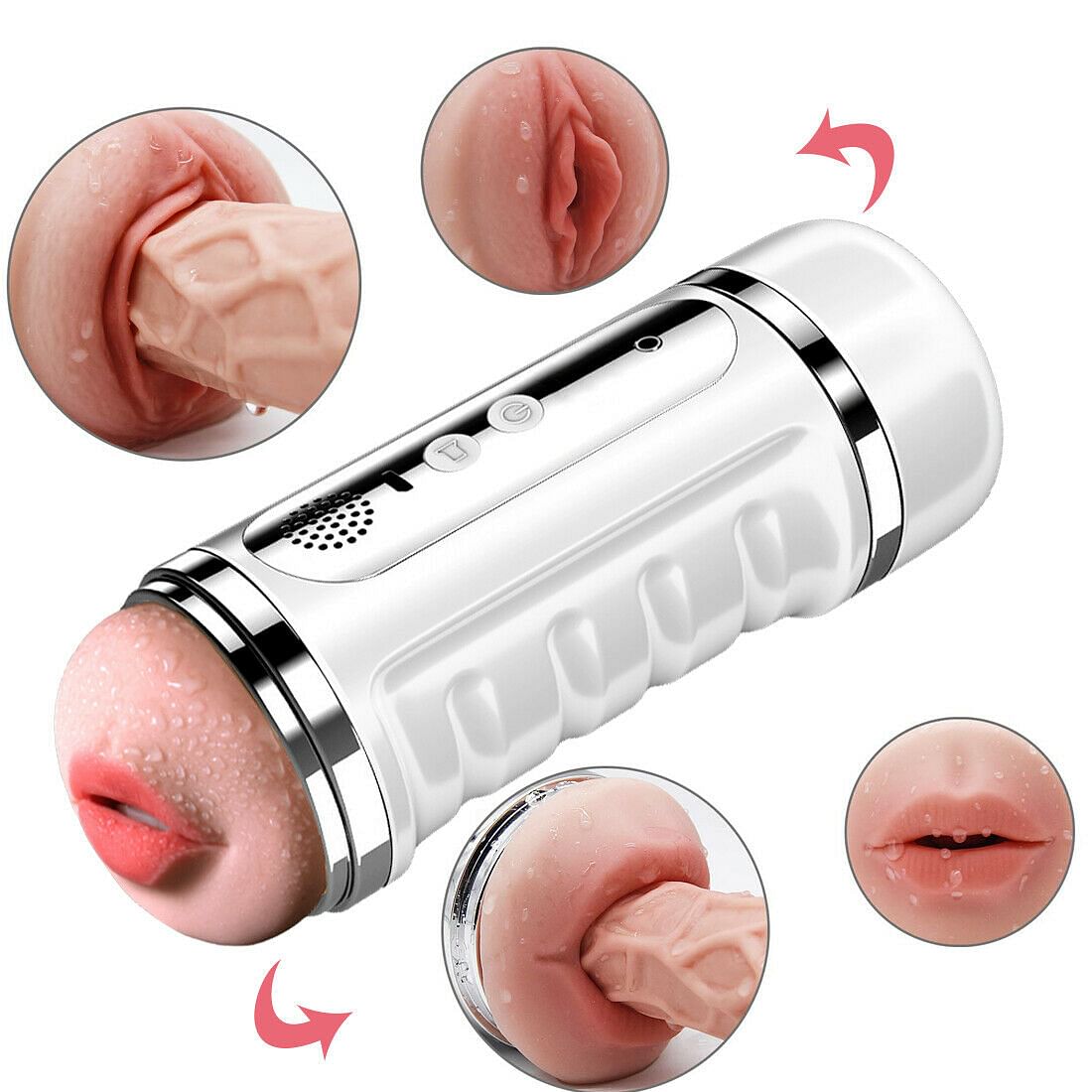 Electric Male Masturbators Multi Speed Realistic 4D Vaginal Pussy Men Sex Toys - Yourlovelychoices