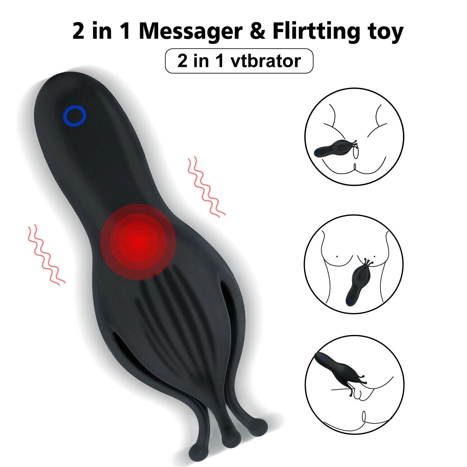 Vibrating Penis Head Massager Male Masturbator Cup Glans Vibrator Sex Toys Men - Yourlovelychoices