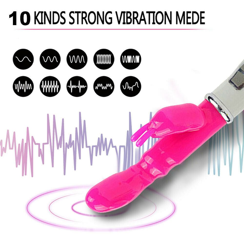 Vibrating G-spot Rabbit Vibrator Rechargeable Women Sex Toys Clitoral Stimulator - Yourlovelychoices