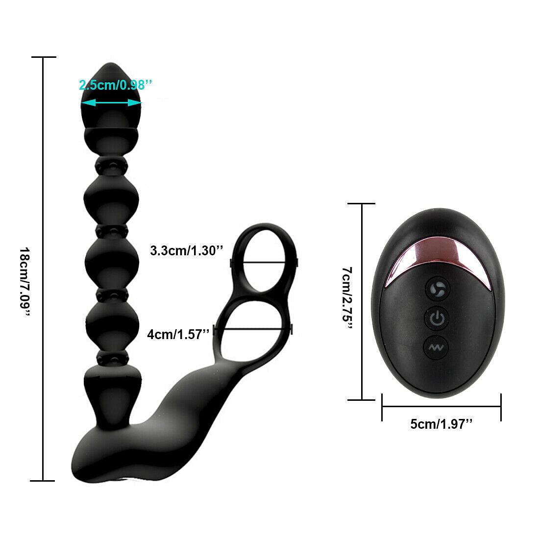 Vibrating Prostate Massager 10 Speed Anal Beads Dildo Vibrator Adults Sex Toys - Yourlovelychoices