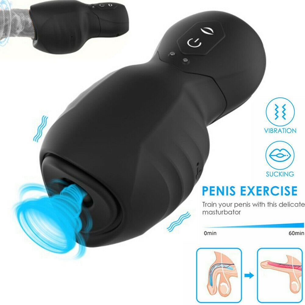 Men Penis Vibrator Trainer Male Masturbators Stroker Cup Glans Massager Sex Toys - Yourlovelychoices