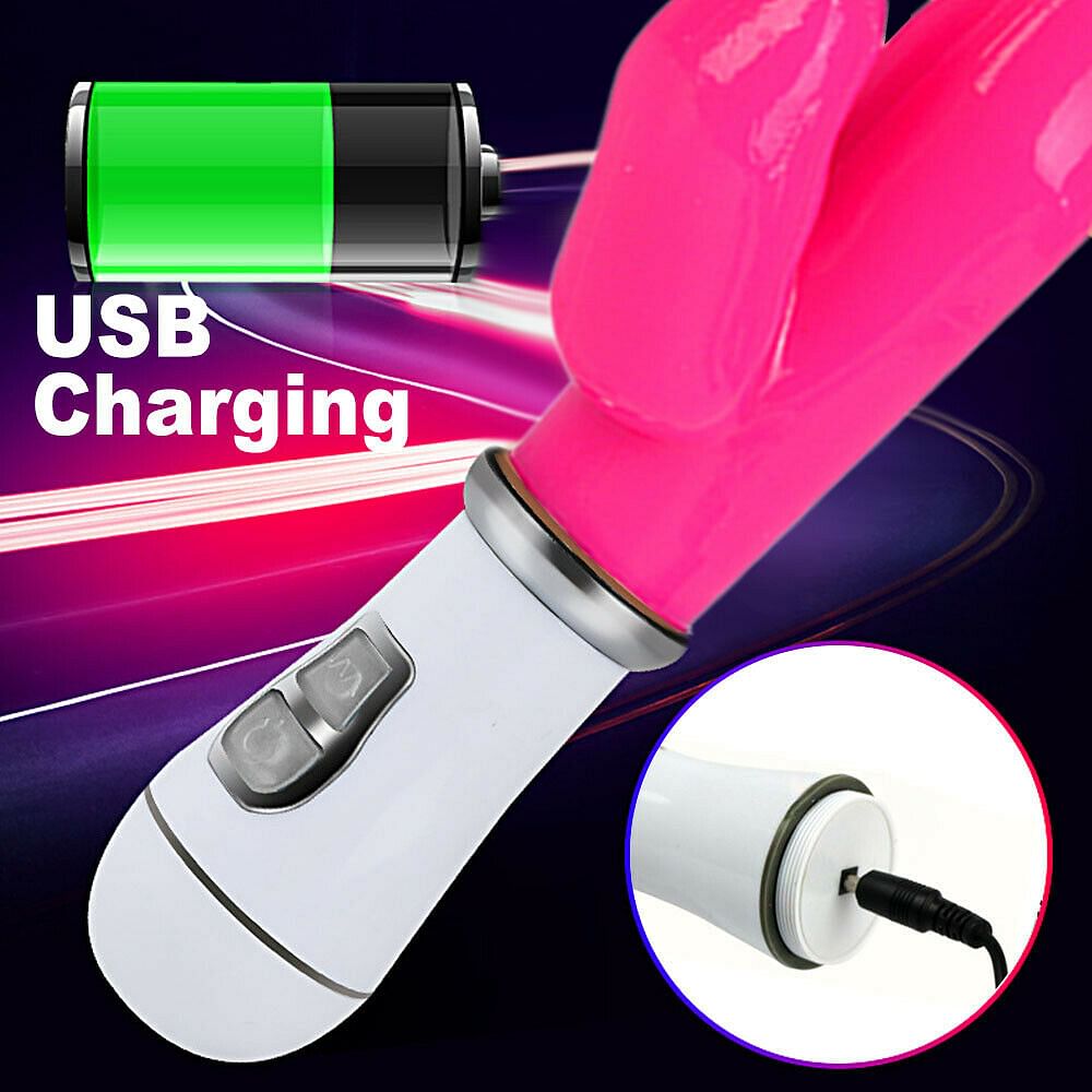 Vibrating G-spot Rabbit Vibrator Rechargeable Women Sex Toys Clitoral Stimulator - Yourlovelychoices