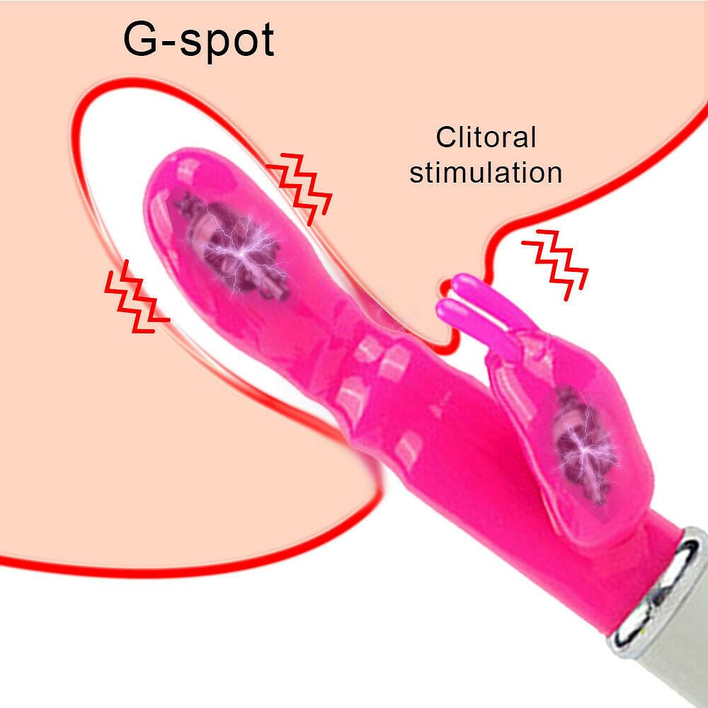 Vibrating G-spot Rabbit Vibrator Rechargeable Women Sex Toys Clitoral Stimulator - Yourlovelychoices