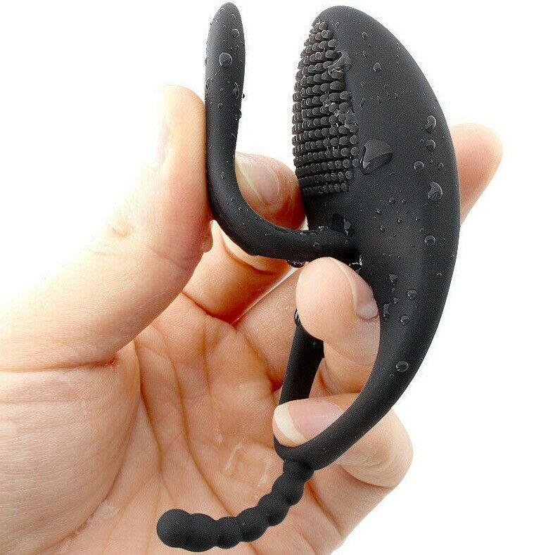 Vibrating Cock Ring Penis Anal Vagina Vibrator Clitoris Stimulate Sex Toy 7 Mode - Yourlovelychoices