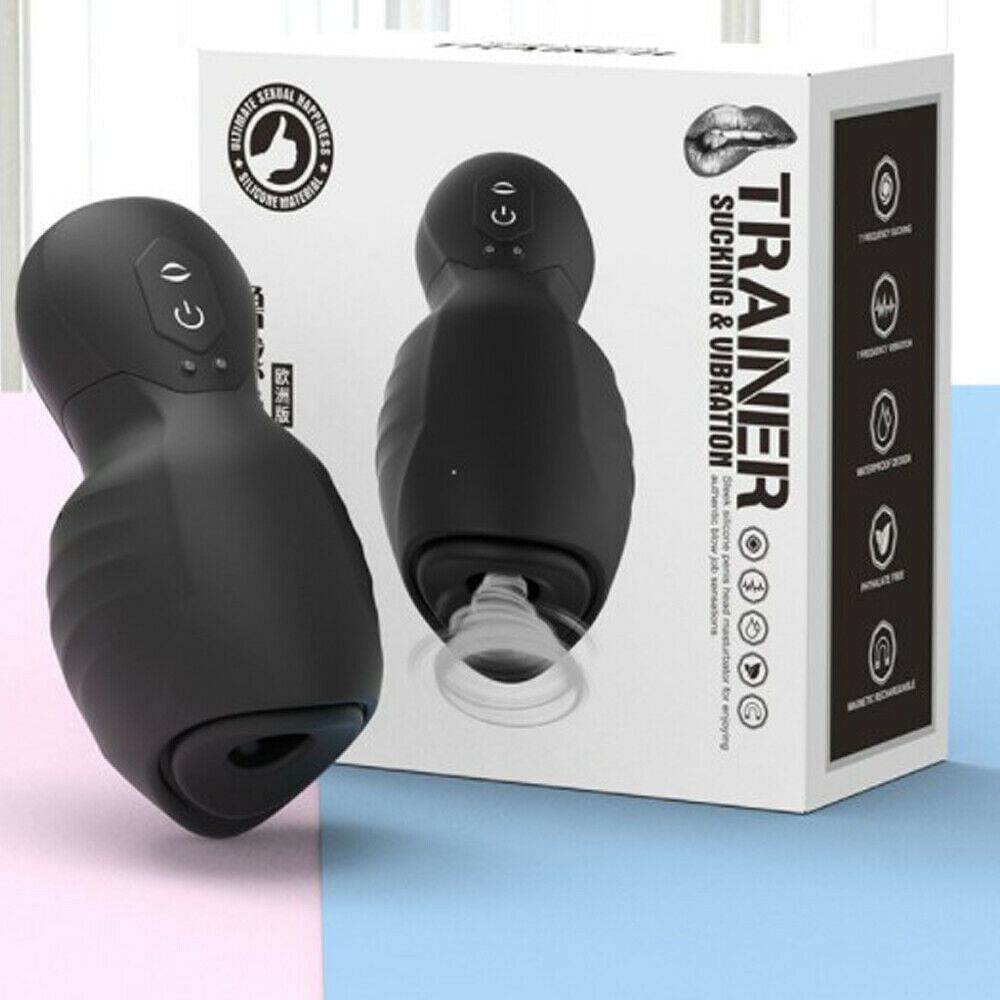 Men Penis Vibrator Trainer Male Masturbators Stroker Cup Glans Massager Sex Toys - Yourlovelychoices