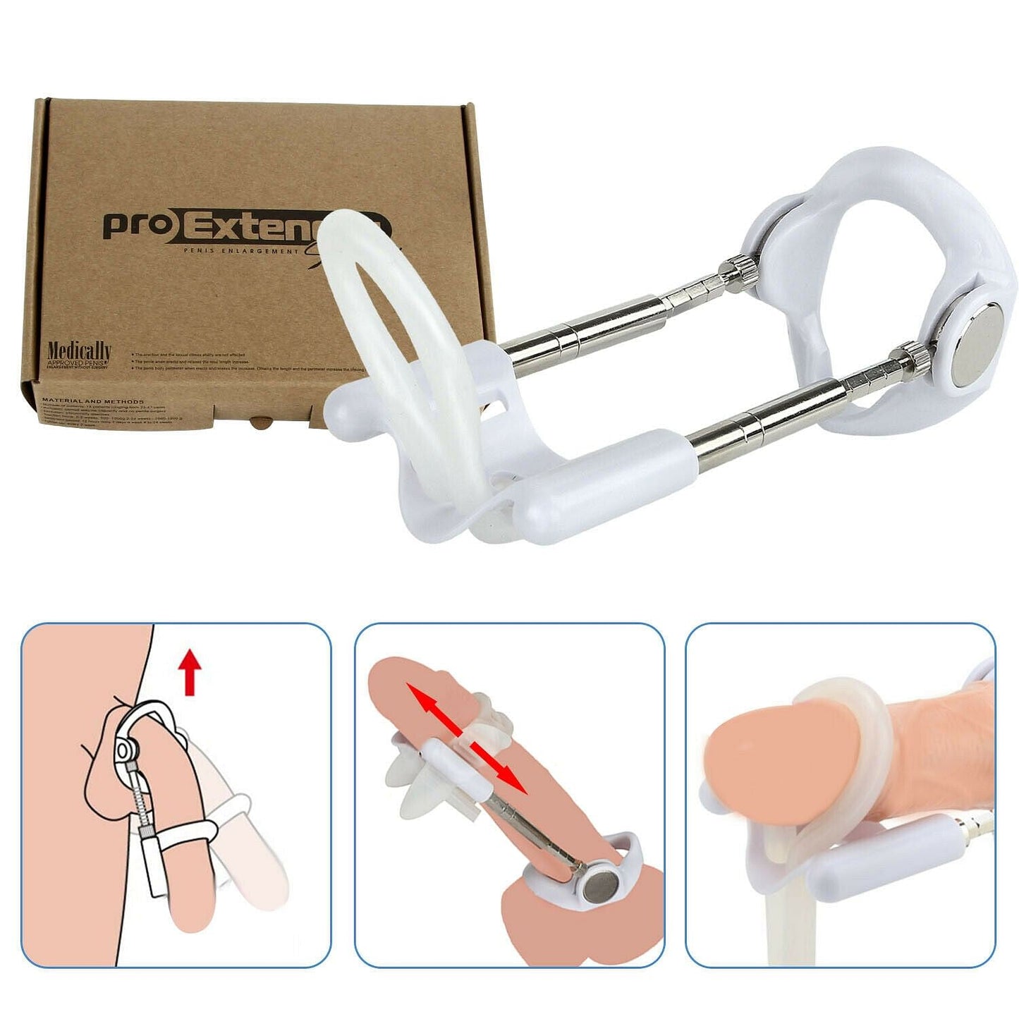 Male Penis Stretcher Penis Stretcher Extender Enlargement Enlarger GrowthDevice - Yourlovelychoices