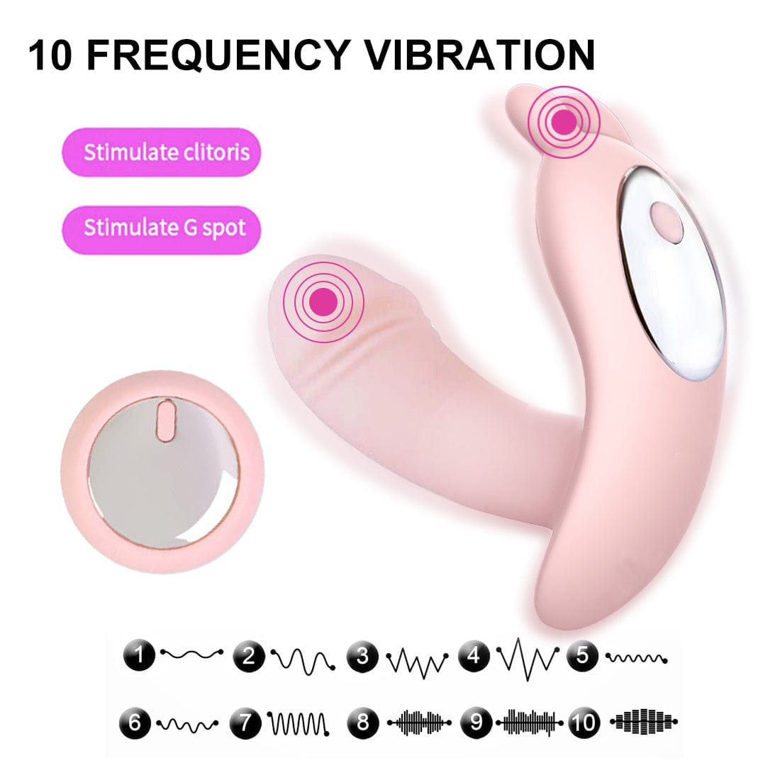 Wireless Wearable Dildo G-Spot Remote Control Vibrator Adult Sex Toys For Women - secretera