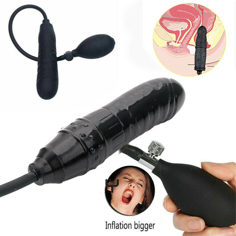 Inflatable Dildo Butt Plug Anal Dildo Blow Up Expanding Massager Sex Toys - Yourlovelychoices