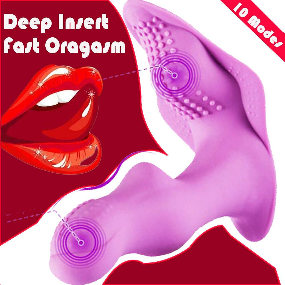 Wearable Wireless Remote Control Vibrator Dildo Butterfly Rechargeable Massager - Yourlovelychoices