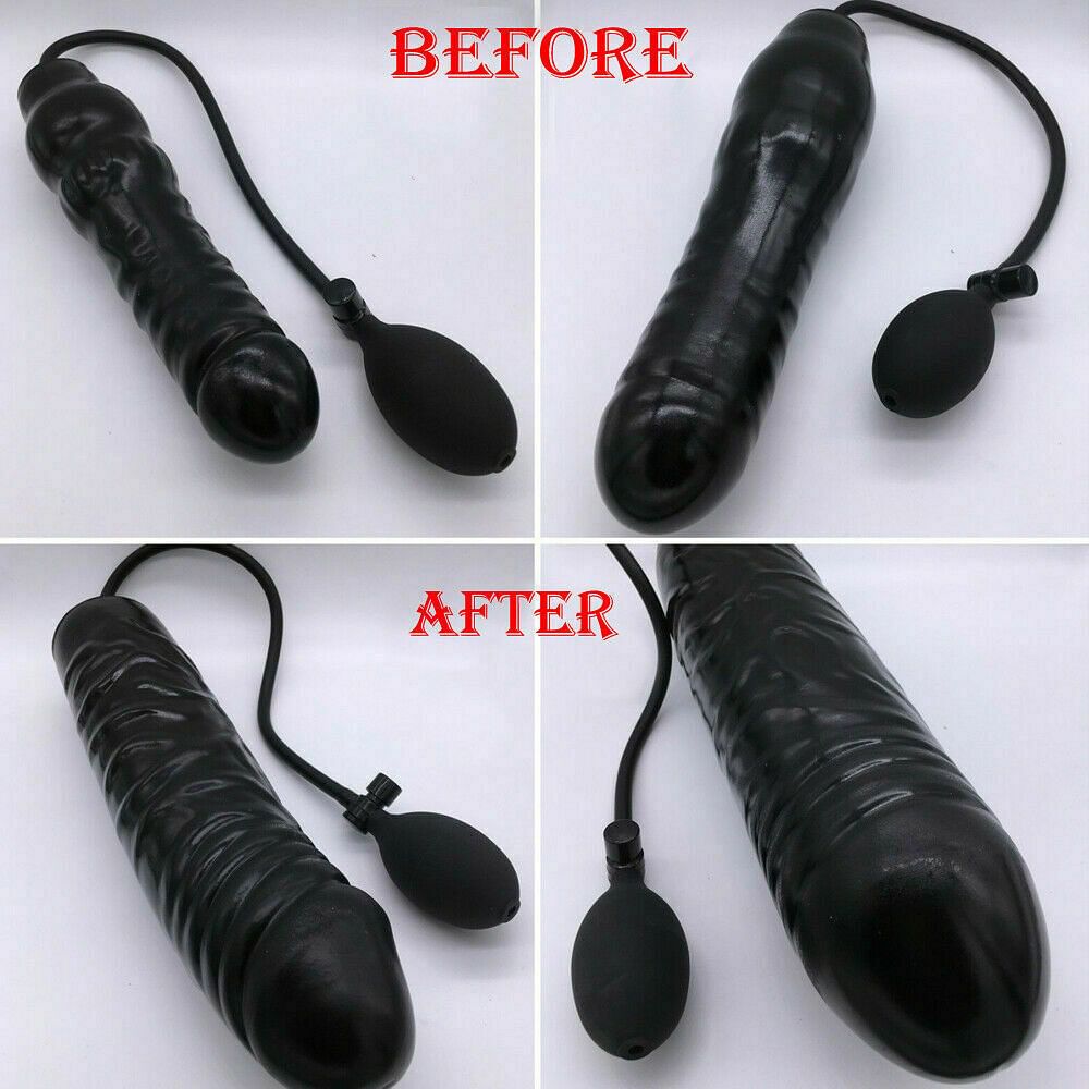 Inflatable Dildo Butt Plug Anal Dildo Blow Up Expanding Massager Sex Toys - Yourlovelychoices