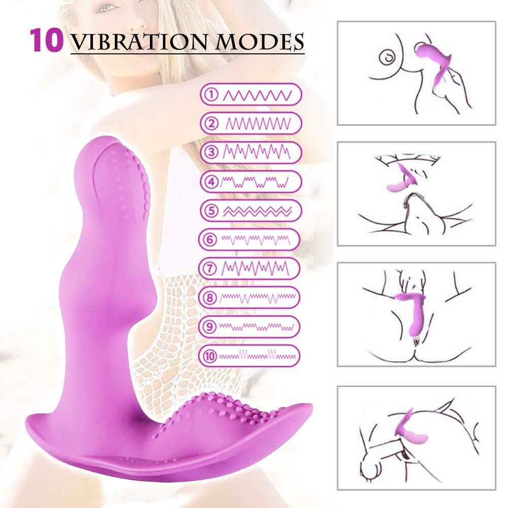 Wearable Wireless Remote Control Vibrator Dildo Butterfly Rechargeable Massager - Yourlovelychoices