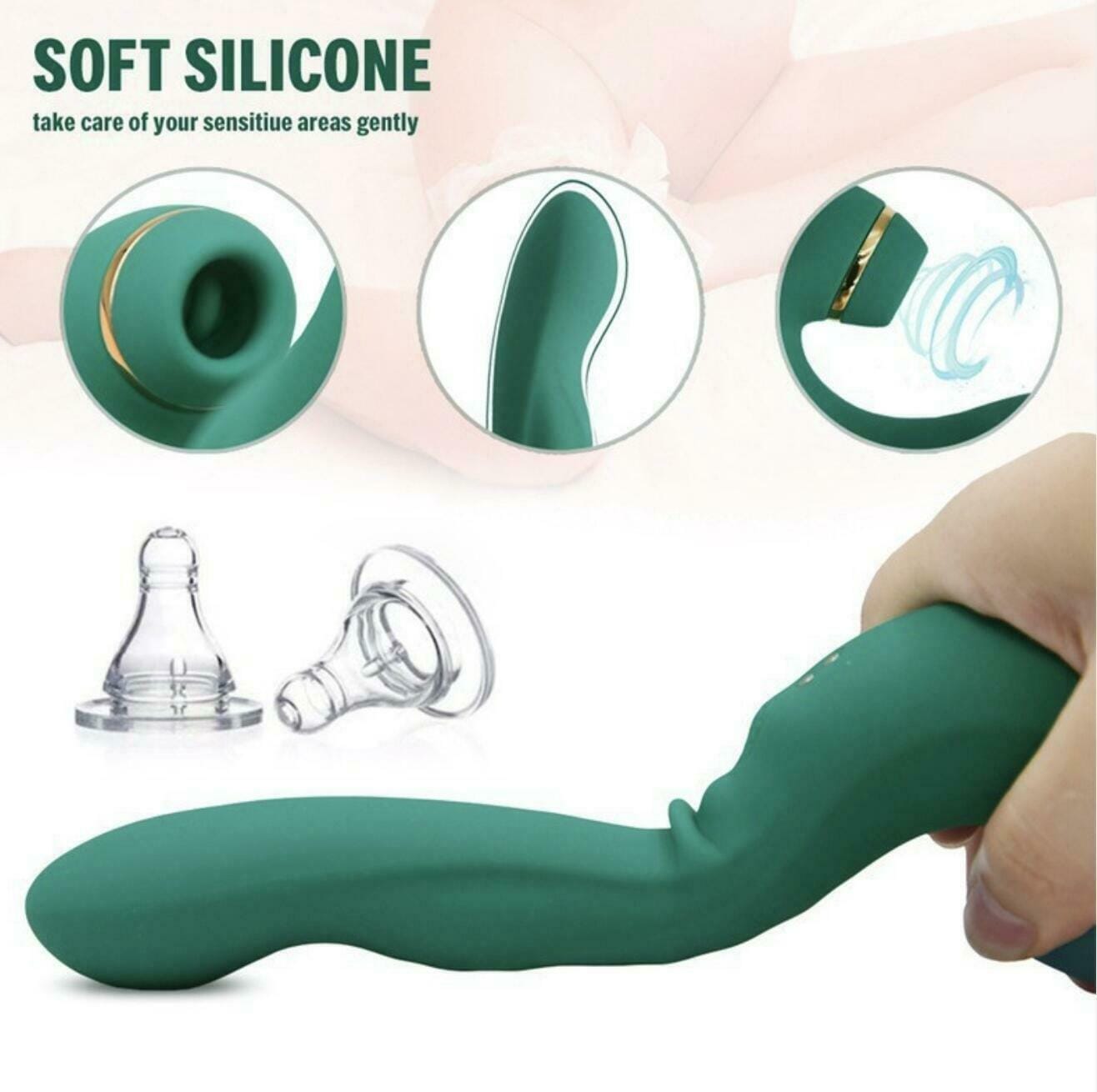 Clitoral Sucking Vibrator Dildo Clitoris G-Spot Stimulation Sex Toys For Women - secretera