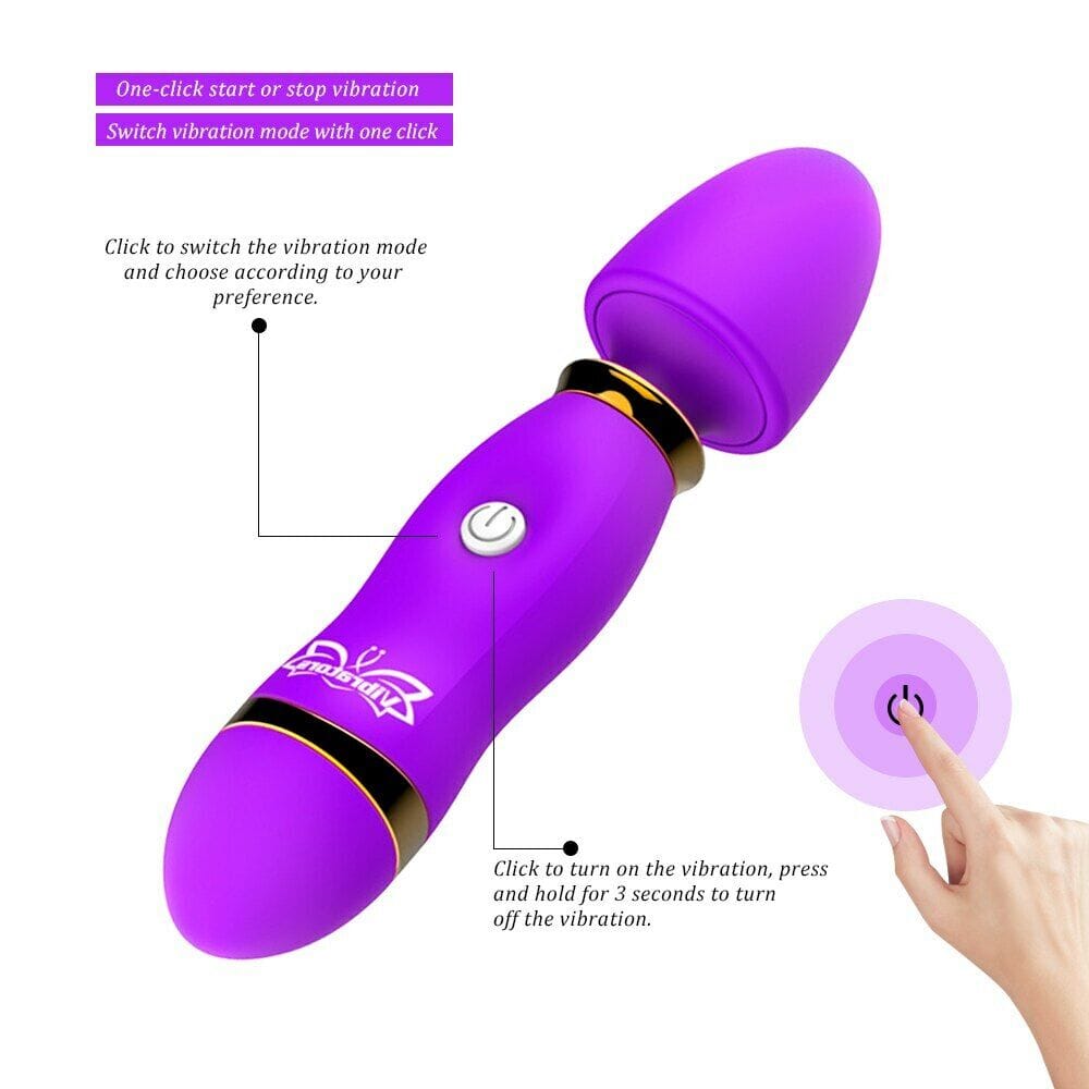 Vibrating Dildo Bullet Anal Plug Beads Clitoris AV Massager Wand Female Sex Toys - secretera