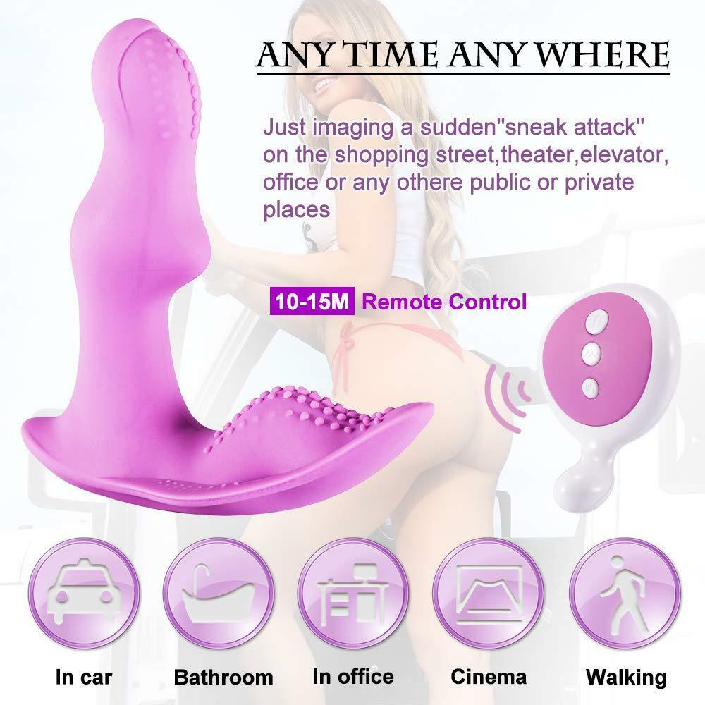 Wearable Wireless Remote Control Vibrator Dildo Butterfly Rechargeable Massager - Yourlovelychoices