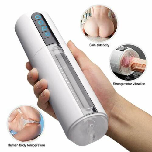 Male Masturbator Automatic Heating Vibration Intelligent Sucking Masturbation Cup LED Handsfree Men Sex Toys - yourlovelychoices