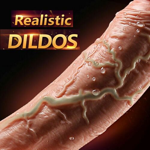 8 Mode Dildo Realistic Penis Vibrating Cock Vein Suction Cup Female Sex Toys - yourlovelychoices