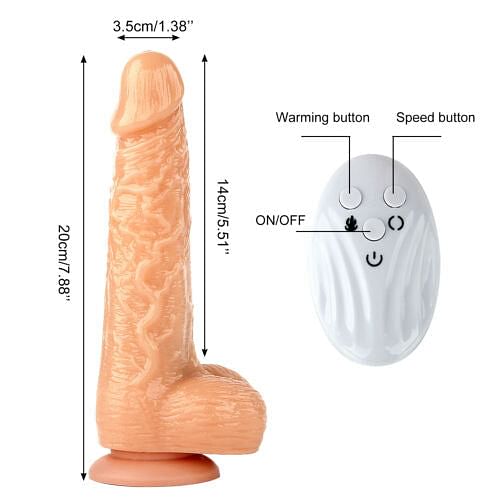 Rechargeable Dildo Realistic Penis Suction Women Sex Toy Wireless Remote - yourlovelychoices