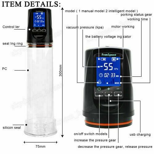 Automatic Electric Male Vacuum Penis Pump Extender Enhancer - yourlovelychoices