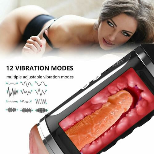 Electric Male Masturbators Multi Speed Realistic 4D Vaginal Pussy Men Sex Toys - yourlovelychoices