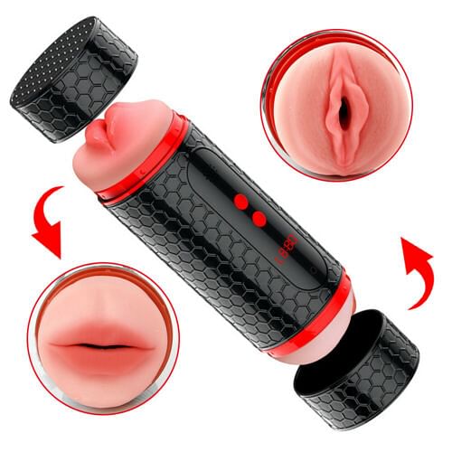 Time Recod Male Masturbator Cup Vibrating Stroker Pussy Vagina Sex Toy - Yourlovelychoices