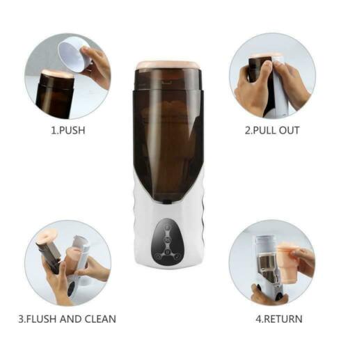 Male Masturbator Automatic Heating up and down Vibration Men Masturbation Cup Sex Toys - yourlovelychoices